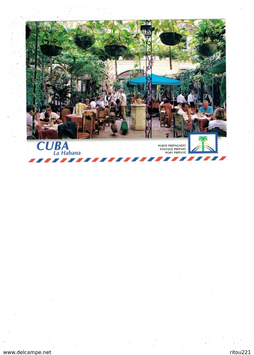 Grande Cpm - CUBA - LA HABANA - 1999 - Restaurante LA MINA - Animation Paon - Kuba