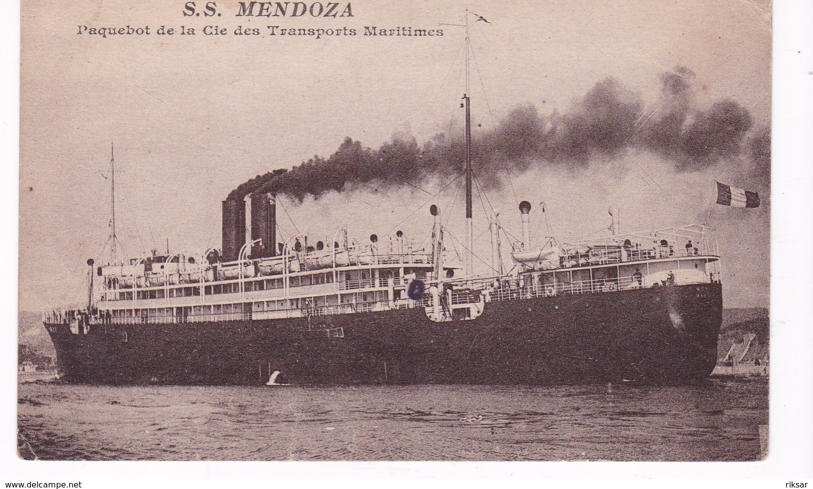 BATEAU PAQUEBOT MENDOZA - Steamers