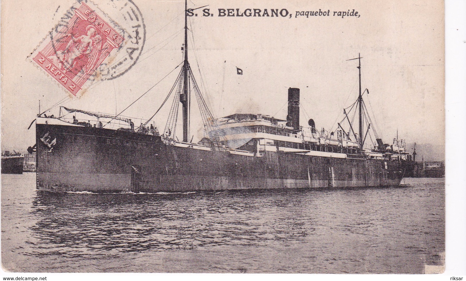 BATEAU PAQUEBOT BELGRANO - Paquebots