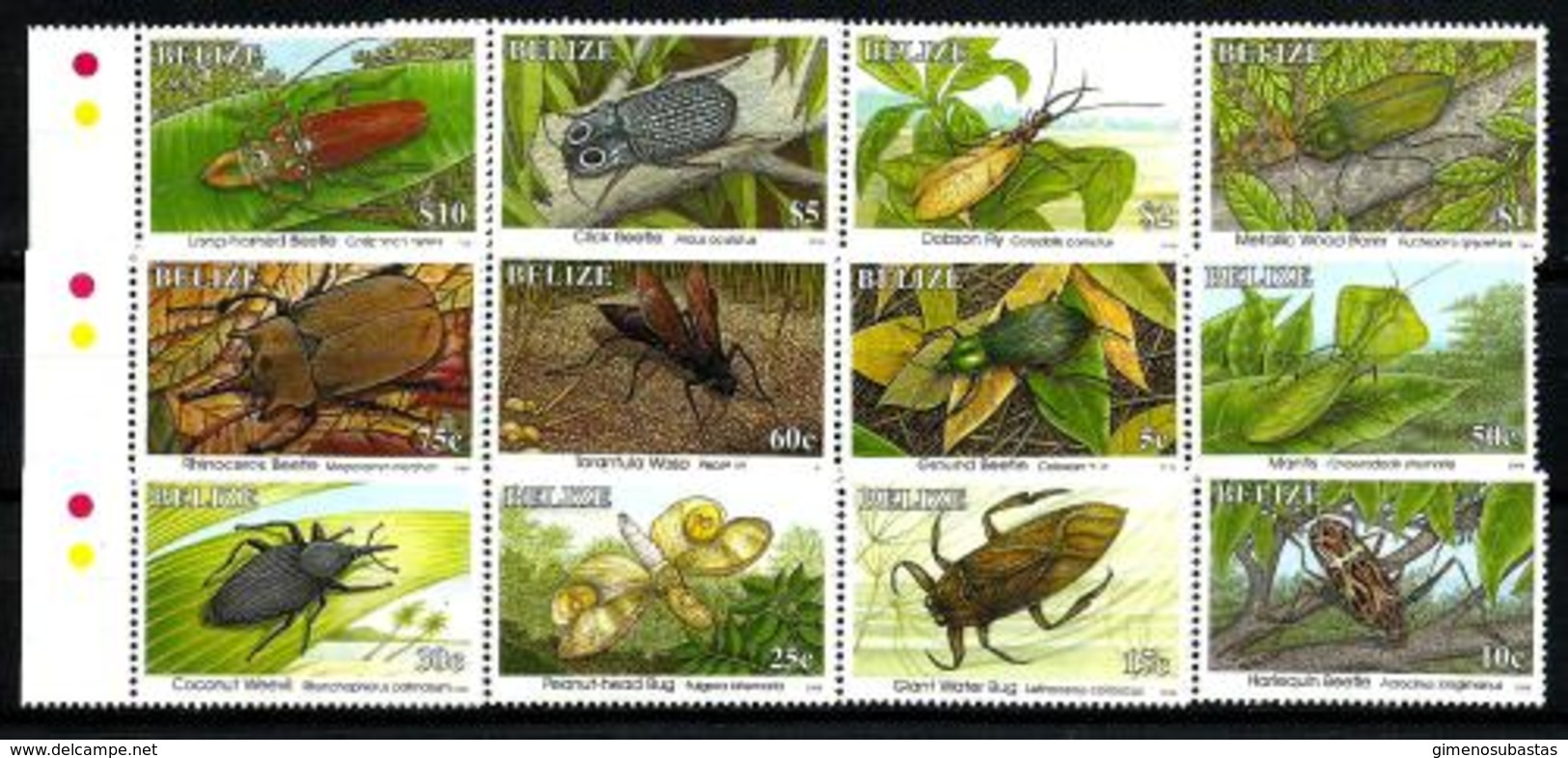 Belice Nº 1059/70 (milésima-1996) En Nuevo - Belice (1973-...)