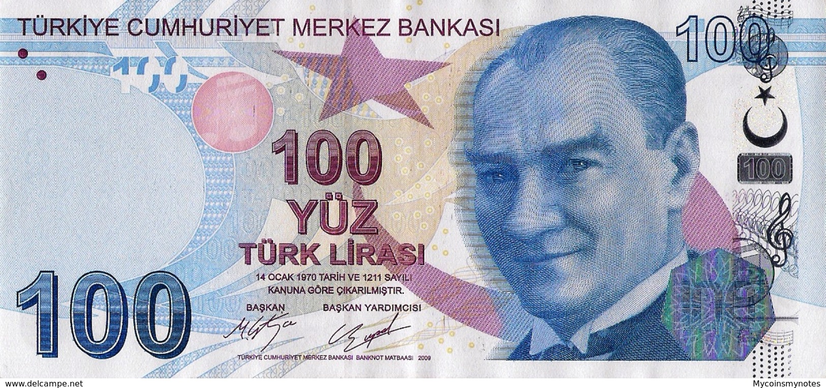 TURKEY, 100 Turkish Lira, 2017, P226c, Series D, UNC - Turkije