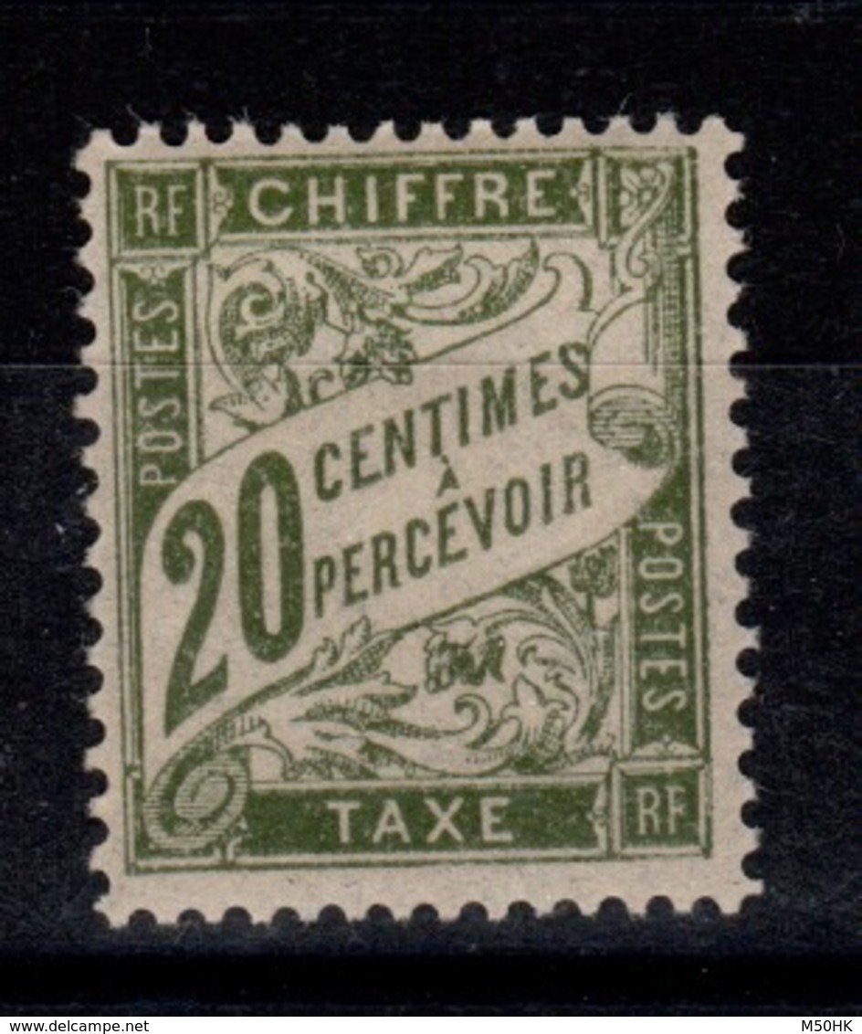 Taxe YV 31a N* Papier GC Cote 15 Euros - 1859-1959 Neufs