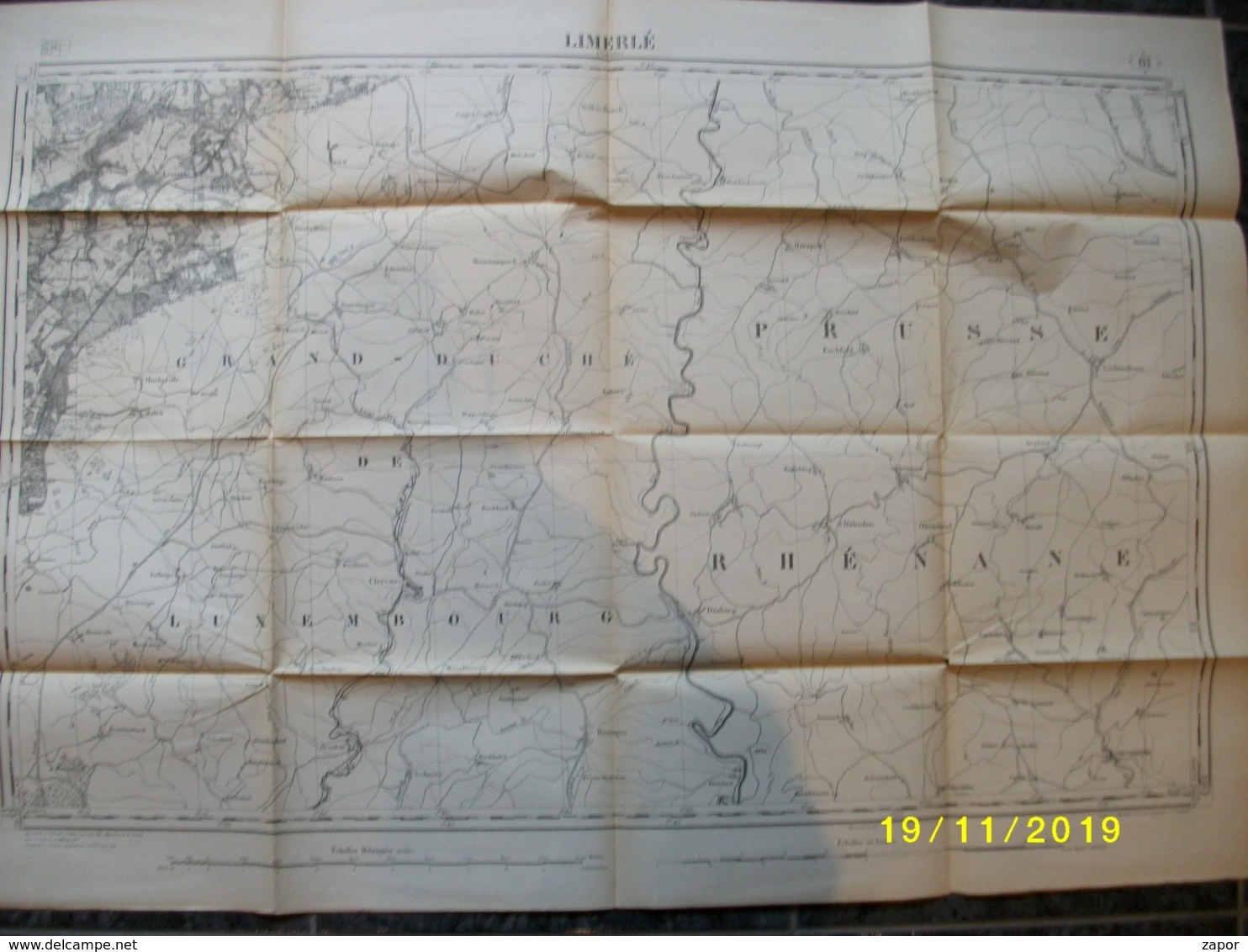 Carte Topographique De Limerlé (Clermont - Renglez - Hachiville - Eschfeld - Runnelange - Clervaux - Olmscheid) - Mapas Topográficas