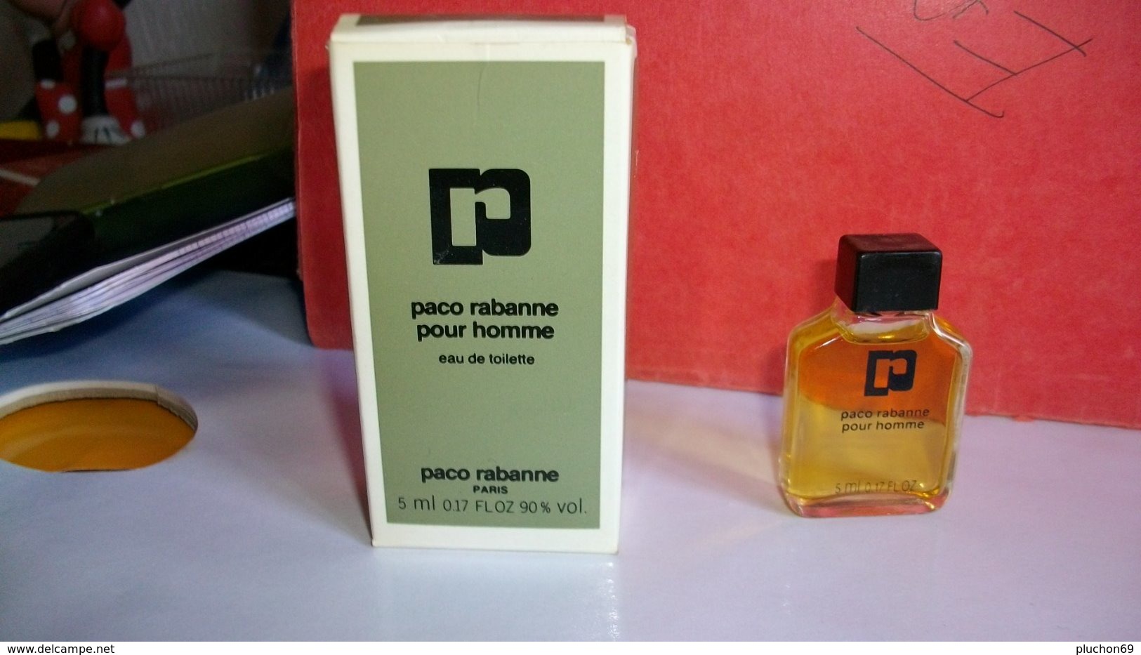 Miniature De Parfum Paco Rabanne   " Homme  " Eau De Toilette - Miniatures Hommes (avec Boite)