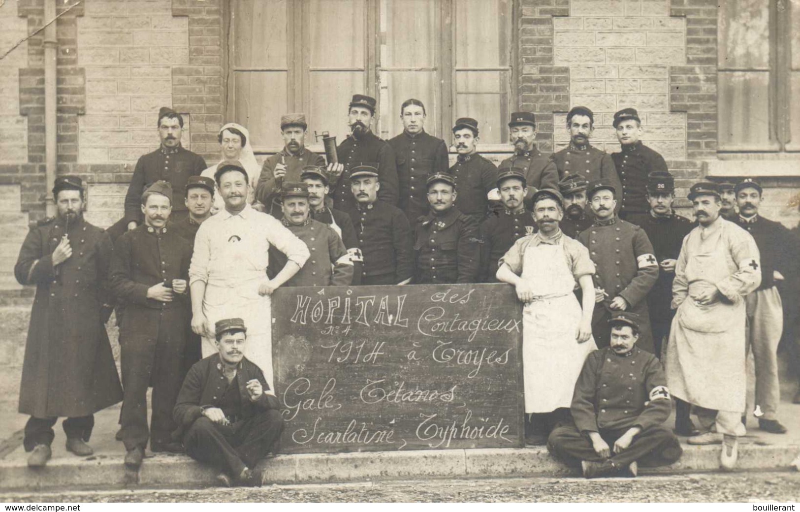 HOPITAL DES CONTAGIEUX TROYES 1914 - Gâle Tétanos Scarlatine Typhoïde - Troyes