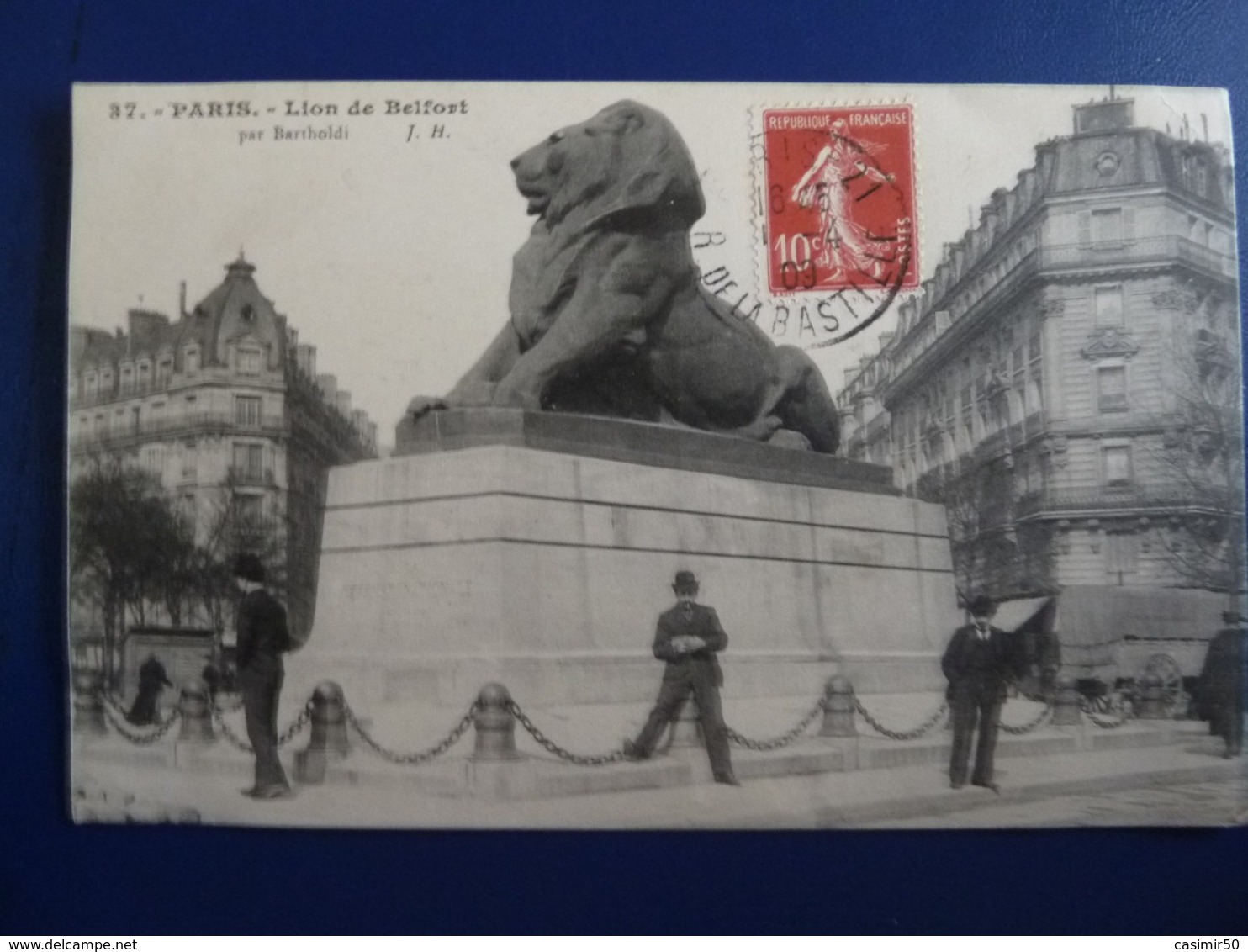 PARIS LE LION DE BELFORT CARTE ANIMEE - Arrondissement: 14