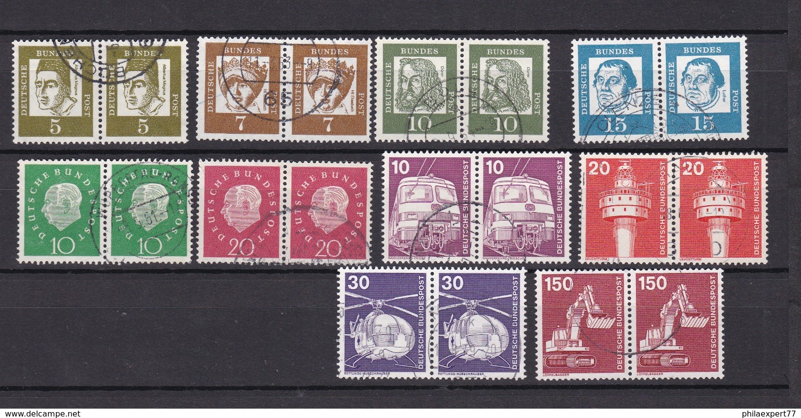 BRD - 1961/79 - Sammlung - W.Paare - Gest. - Gebraucht