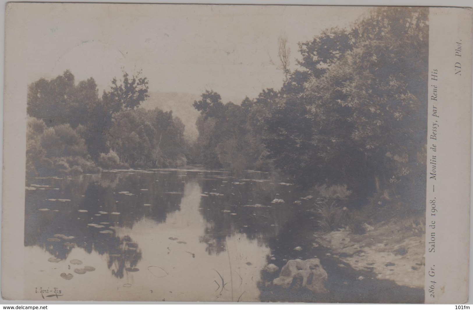 SALON DE 1908 - MOULIN DE BESSY , PAR RENE HIS - Malerei & Gemälde