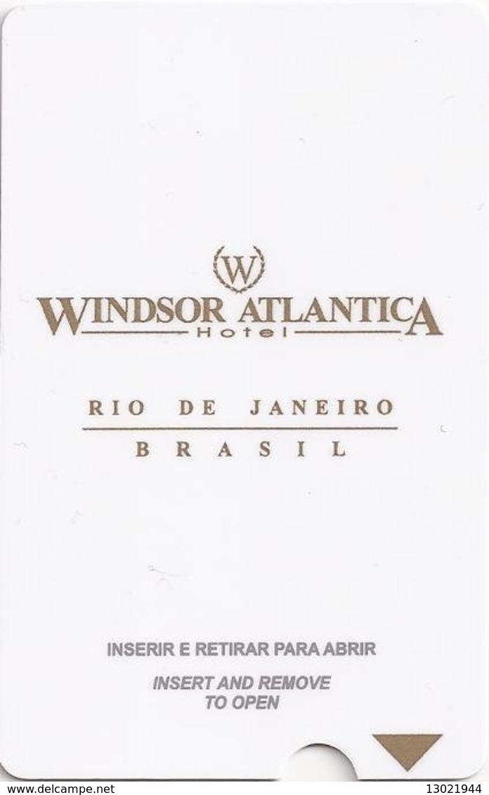 BRASILE   KEY HOTEL  Windsor Atlantica Hotel  - RIO DE JANEIRO - Hotelkarten