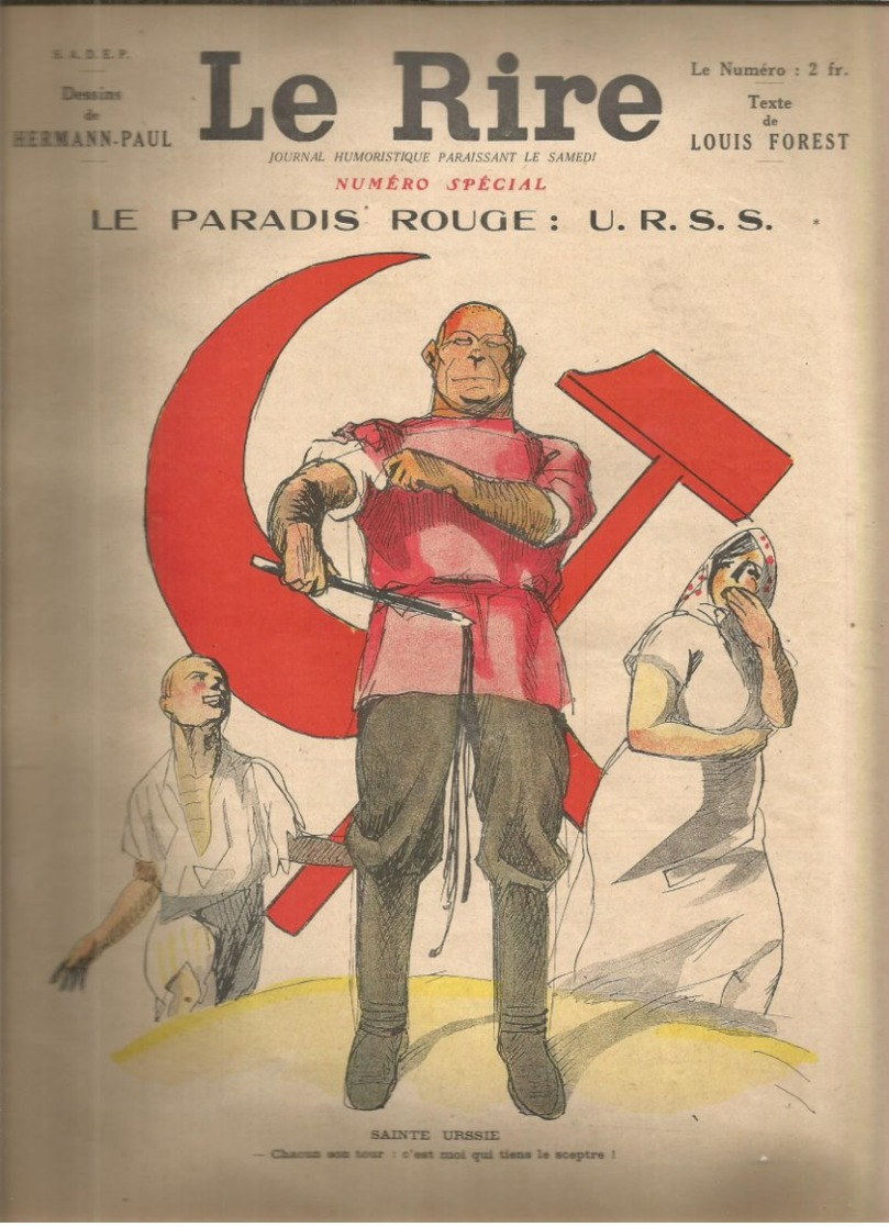 Le Rire Spécial Le Paradis Rouge Urss - 1900 - 1949