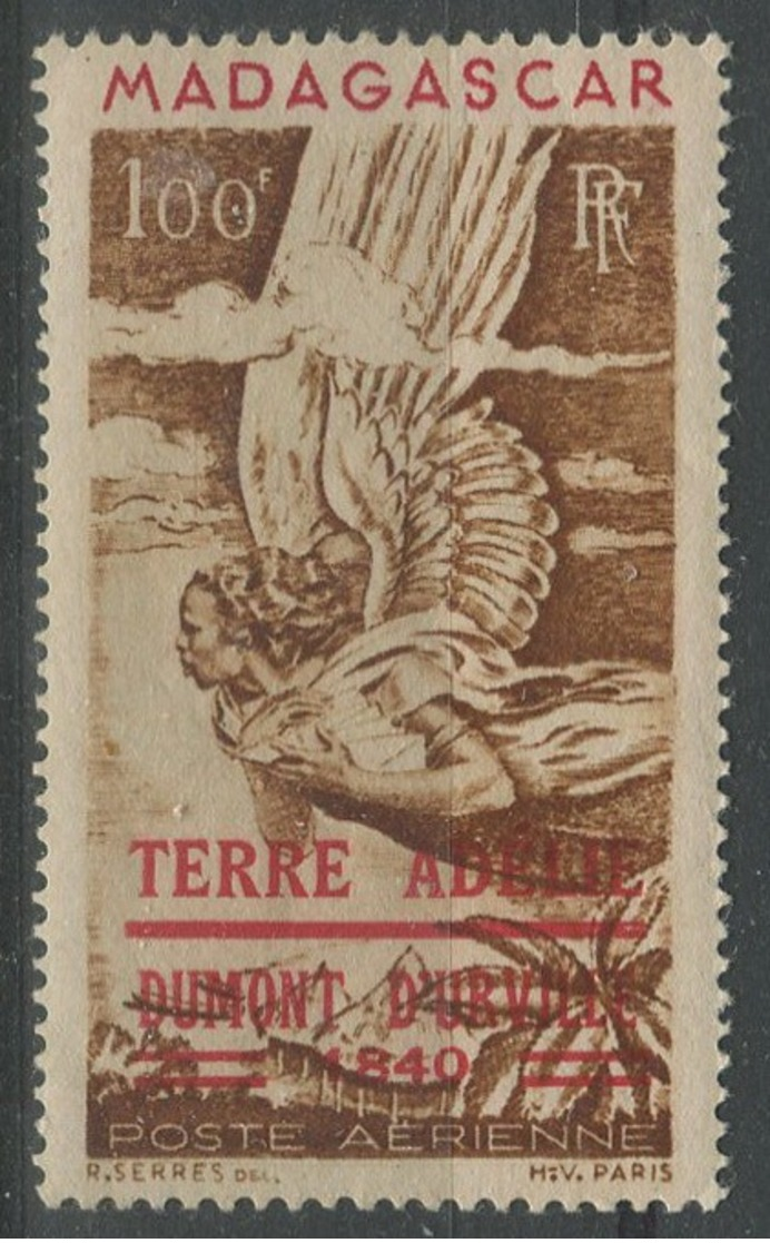 TAAF 1948 - PA N° 1 - Madagascar Surchargé Terre Adélie - Neuf ** - ...-1955 Préphilatélie