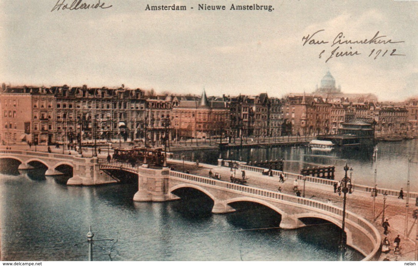 AMSTERDAM-NIEUWE AMSTELBRUG-1912 - Amsterdam