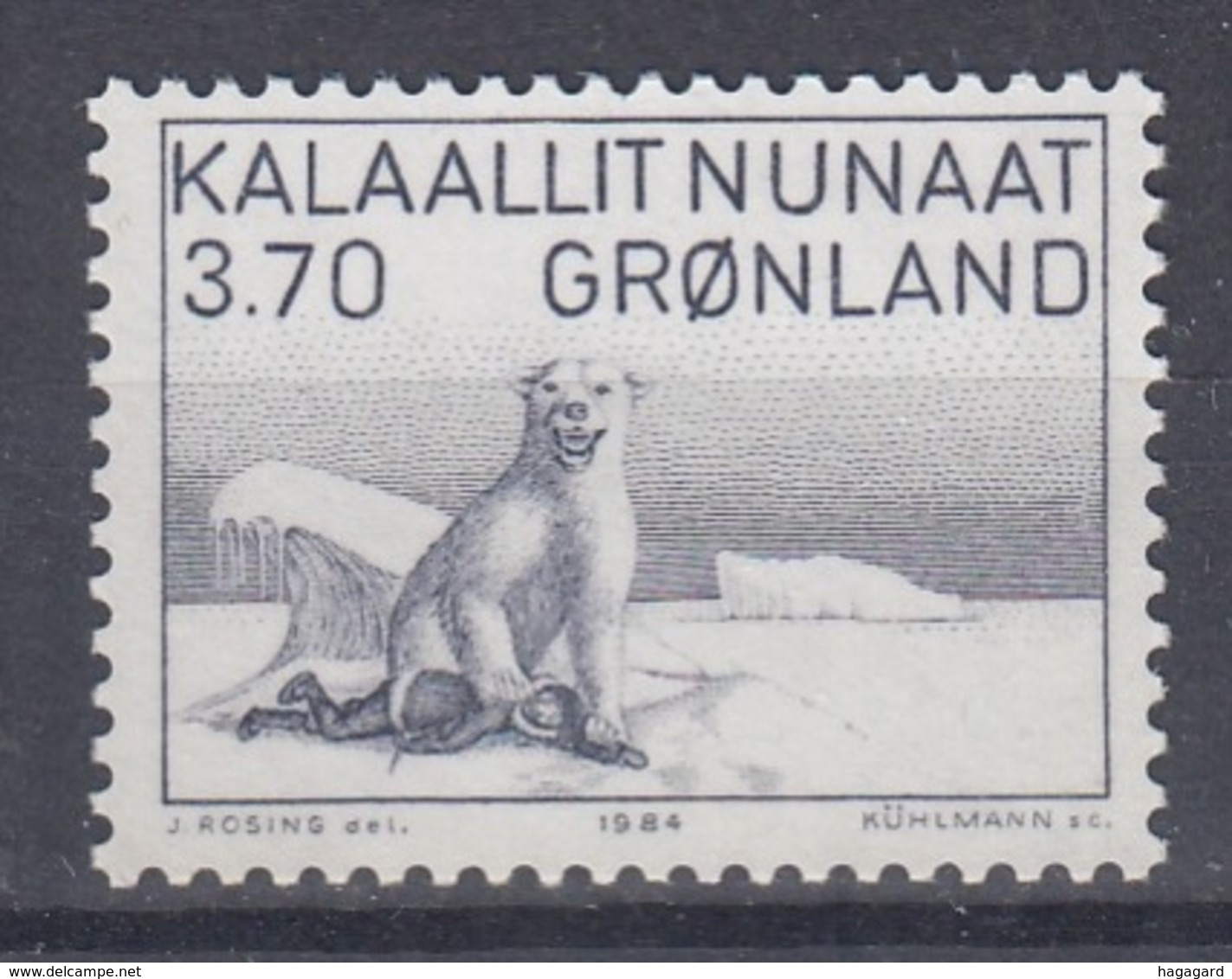 +Greenland 1984. Icebear (painting). AFA 147. MNH(**) - Nuovi