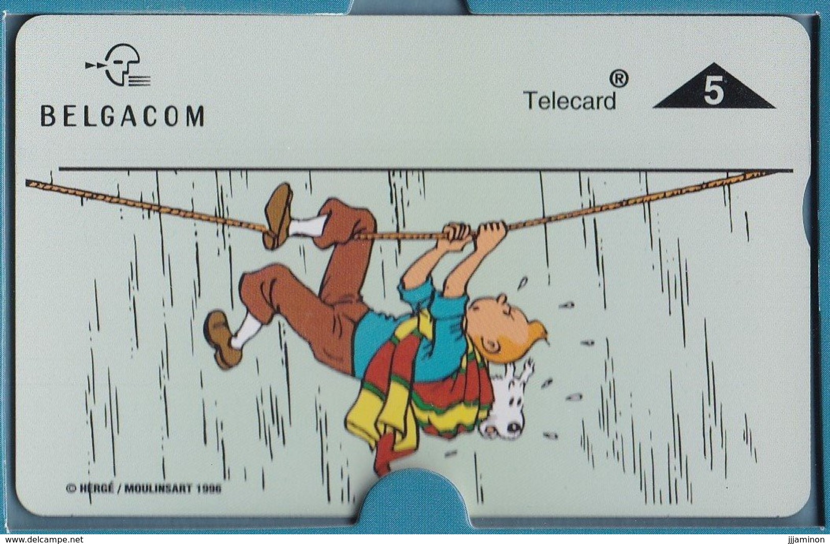 Tintin - 6ème Carte Téléphone - 6de Telefoonkaart - Belgacom 1996 - BD