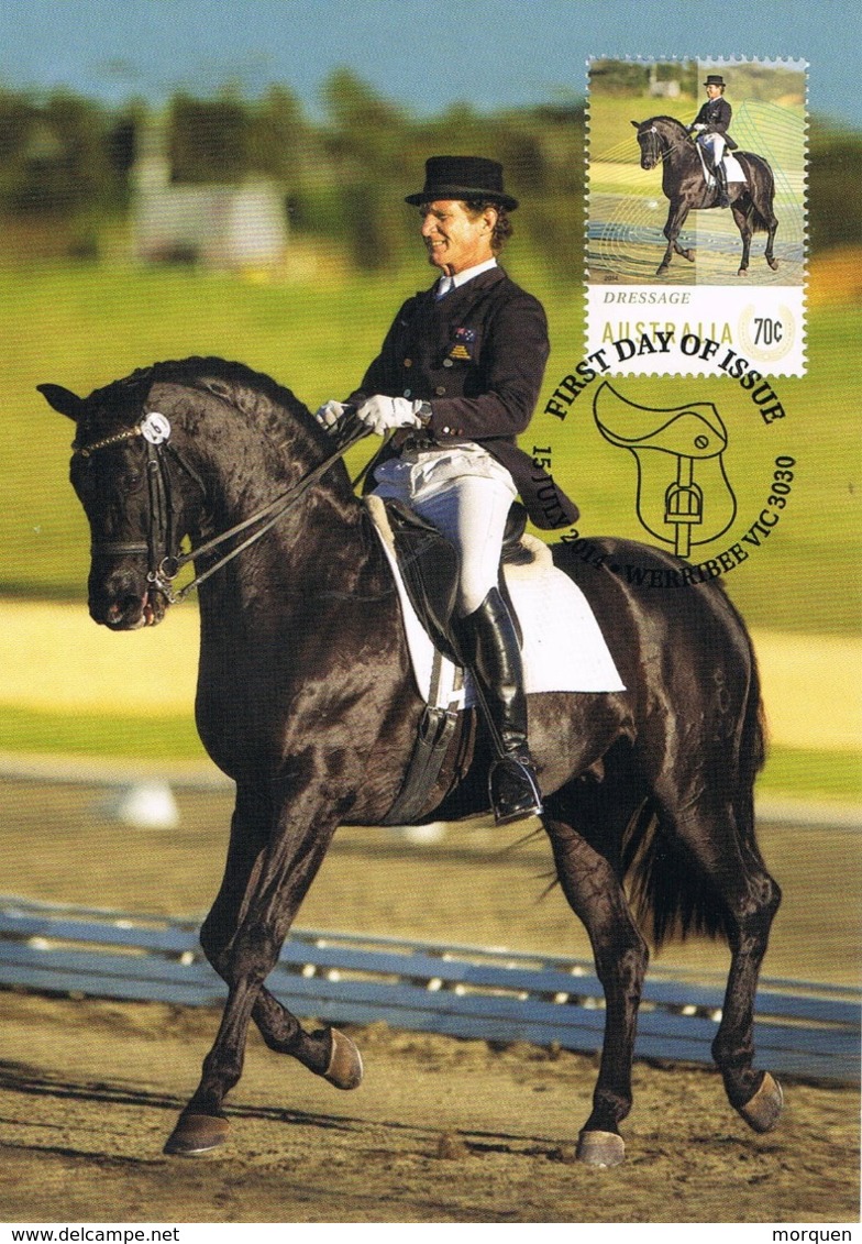 34675. Tarjeta Maxima WERRIBEE (australia) 2014. Sport HIPICA, Dressage, Cheval Horse - Reitsport