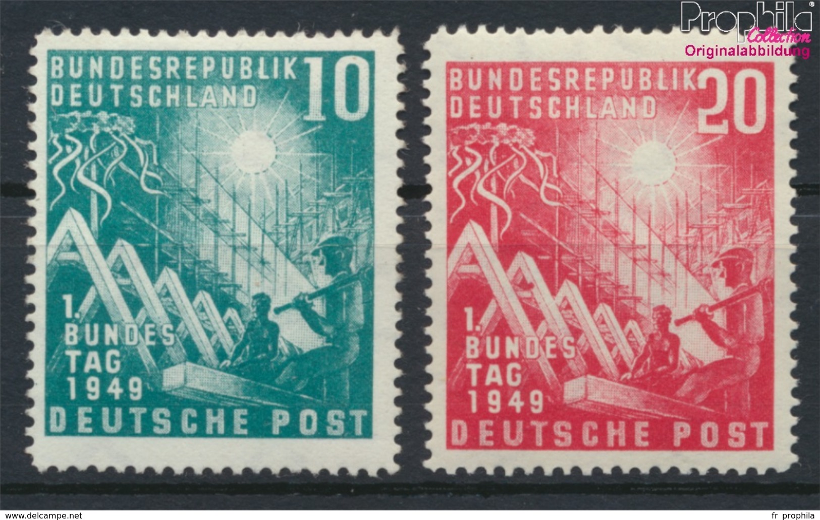 RFA (FR.Allemagne) 111-112 (complète.Edition.) Neuf Avec Gomme Originale 1949 Ouverture De Bundetages (931624 (9316240 - Neufs