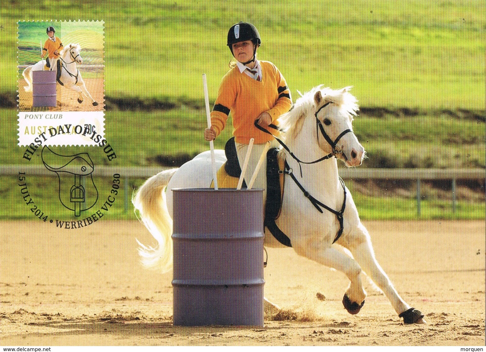 34678. Tarjeta Maxima WERRIBEE (australia) 2014. Sport HIPICA, Pony Club, Cheval Horse - Reitsport