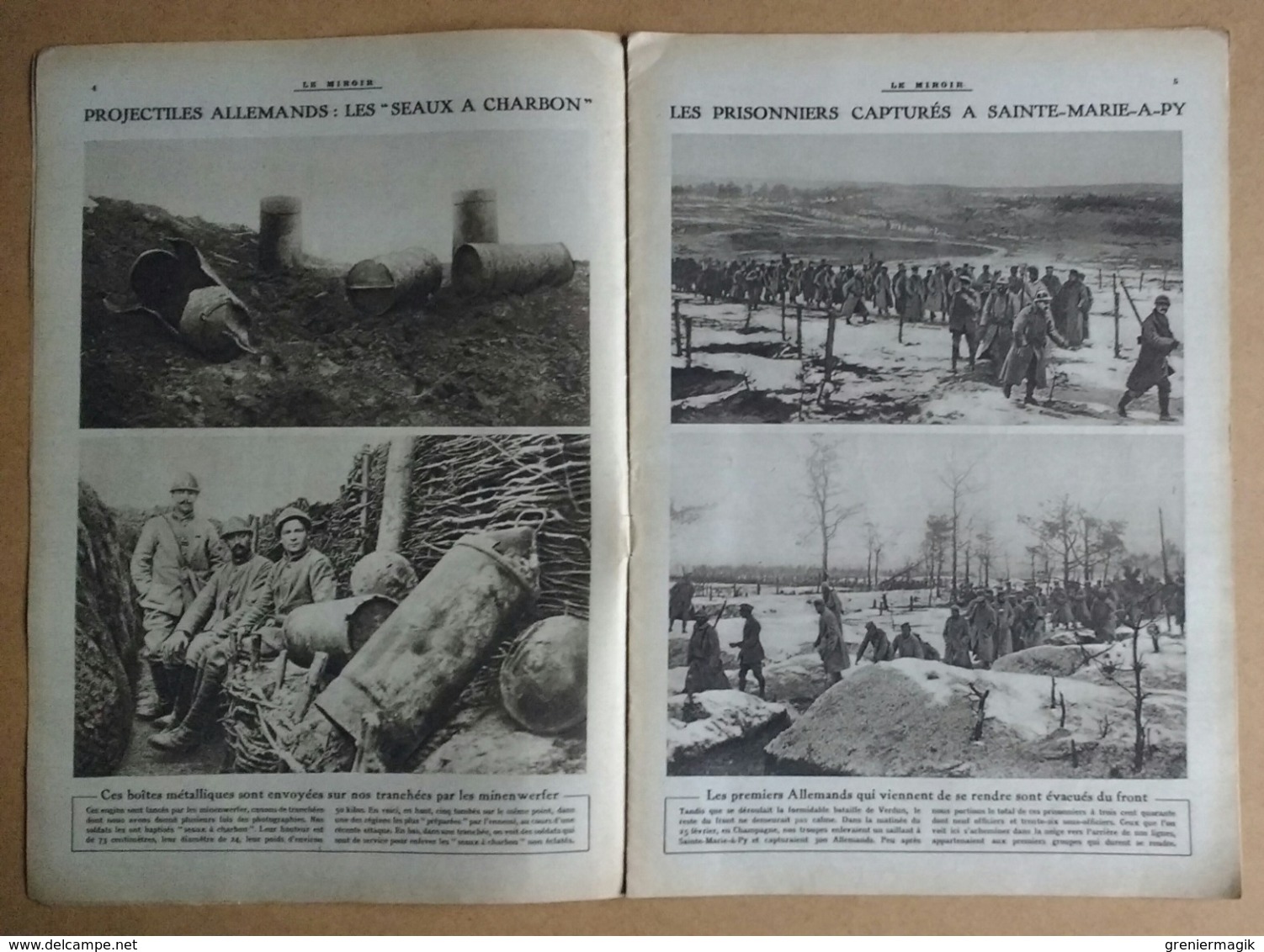 Le Miroir Du 26/03/1916 Les Héros Du Croiseur "La Provence" - D'Erzeroum à Trébizonde - Rupture Allemagne-Portugal - Andere & Zonder Classificatie