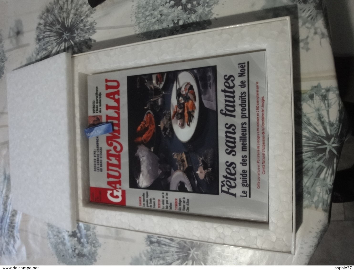 N° Spécial "Gault Miliau" Avec Couverture En Porcelaine De Limoges édité En Novembre 1990 - Cucina & Vini