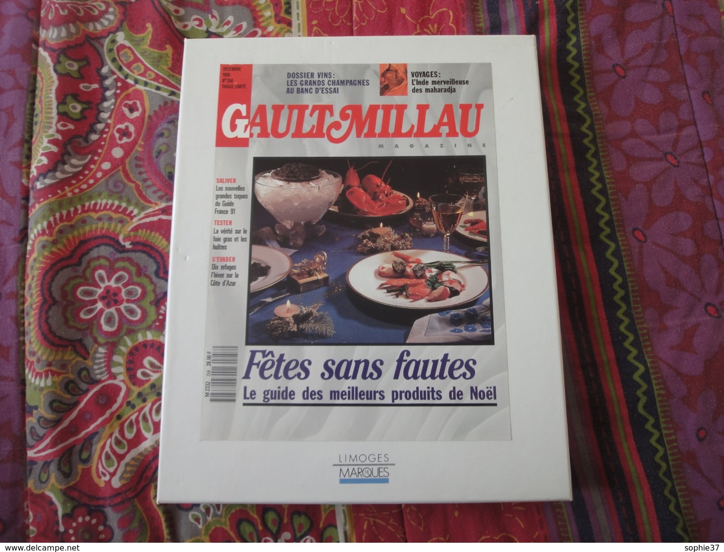 N° Spécial "Gault Miliau" Avec Couverture En Porcelaine De Limoges édité En Novembre 1990 - Koken & Wijn