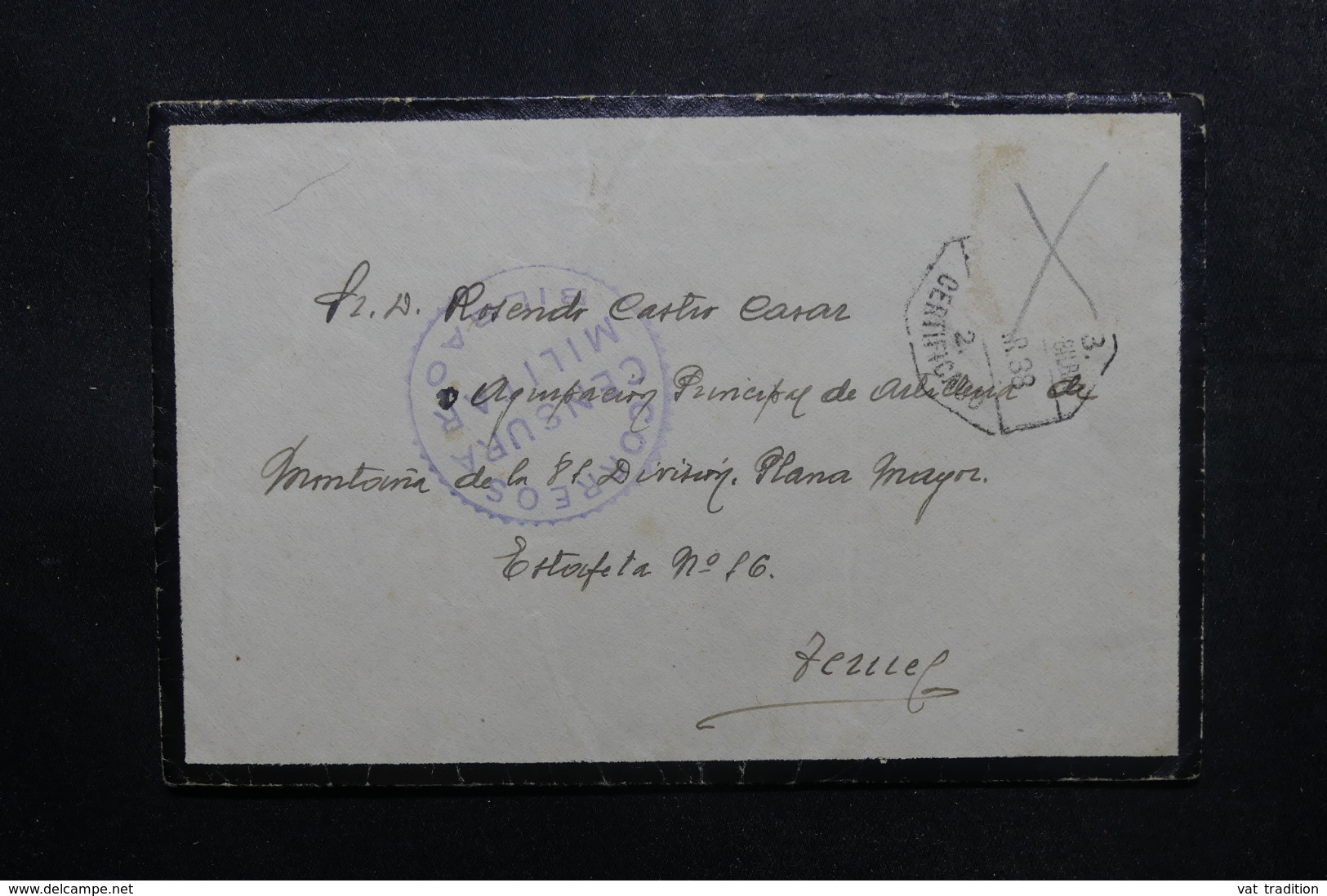 ESPAGNE - Enveloppe Pour Un Soldat En 1938 Avec Cachet Contrôle Postal De Bilbao - L 47536 - Marcas De Censura Republicana