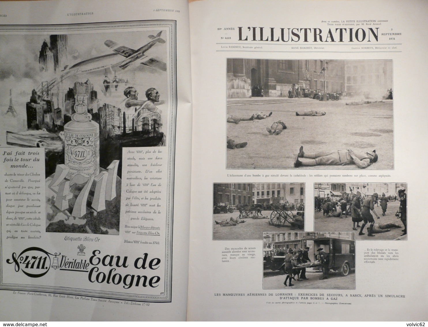 Illustration 4618 1931 Nancy Petain Chine Hankéou Yang Tsé Cameroun Martinique Revel Colombie Victorien Sardou - L'Illustration