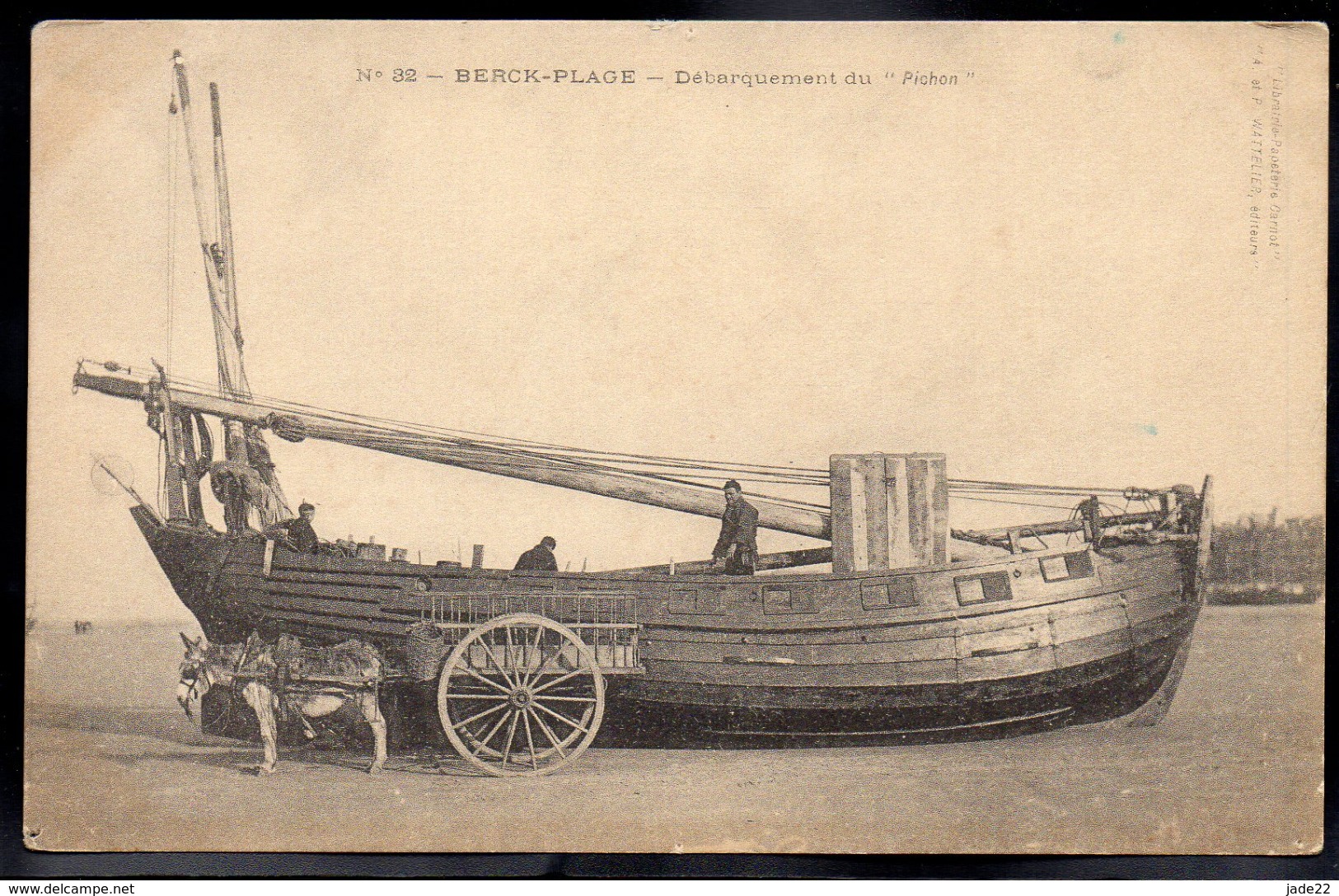 BERCK PLAGE 62 - Débarquement Du "Pichon" - A726 - Berck