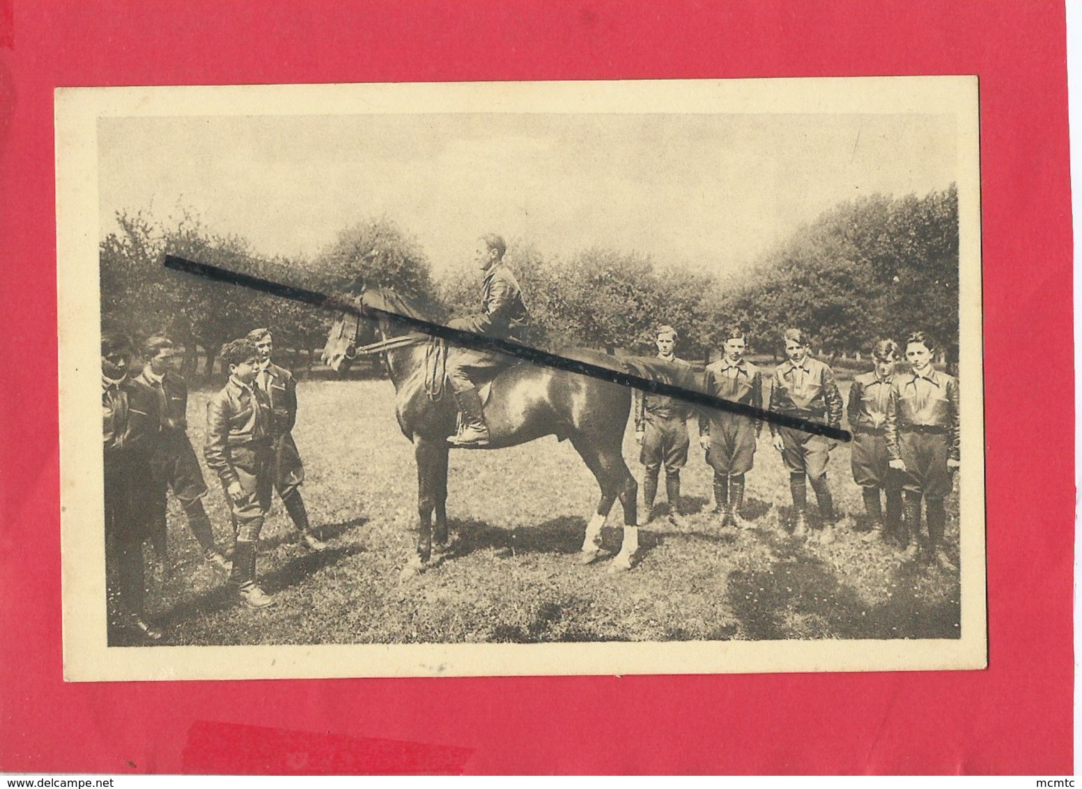 CPA - Ecole D'Agriculture De Picardie -  Fienvillers  Par  Candas  -(Somme) - Un Groupe D’élèves En Tenue De Campagne à - Autres & Non Classés