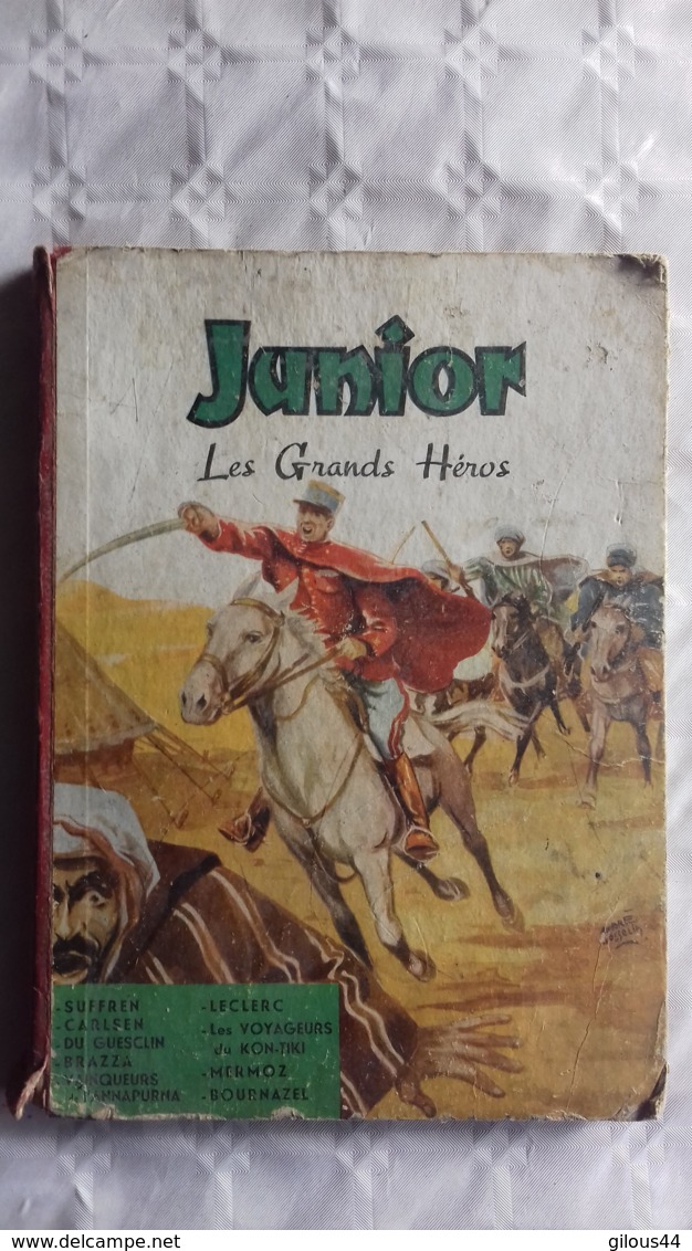 Junior  Les Grands Héros  Reliure Avec 9 Numéros  1952 - Andere & Zonder Classificatie