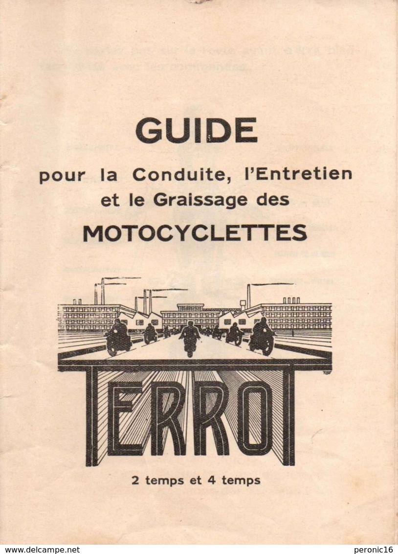 Livret Pour Motos TERROT 2 Et 4 Temps - Motorfietsen