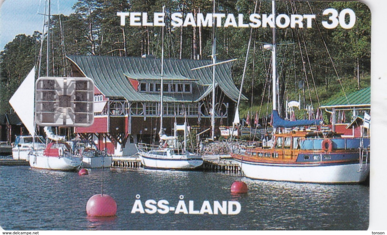 Aland, AX-ALP-0010A, Åss-Åland - Optimist Worlds 1995 (Without CN), 2 Scans.   Schlumberger - SC7 - Aland