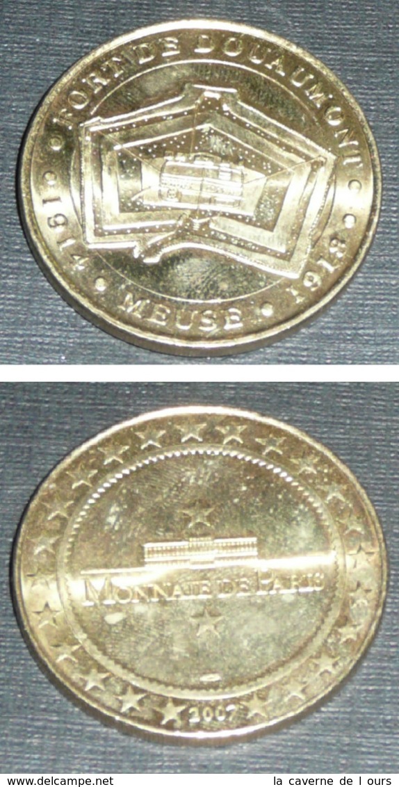 Médaille Monnaie De Paris, Fort De Douaumont 1914-1918 Meuse, 2007, WW1 - 2007
