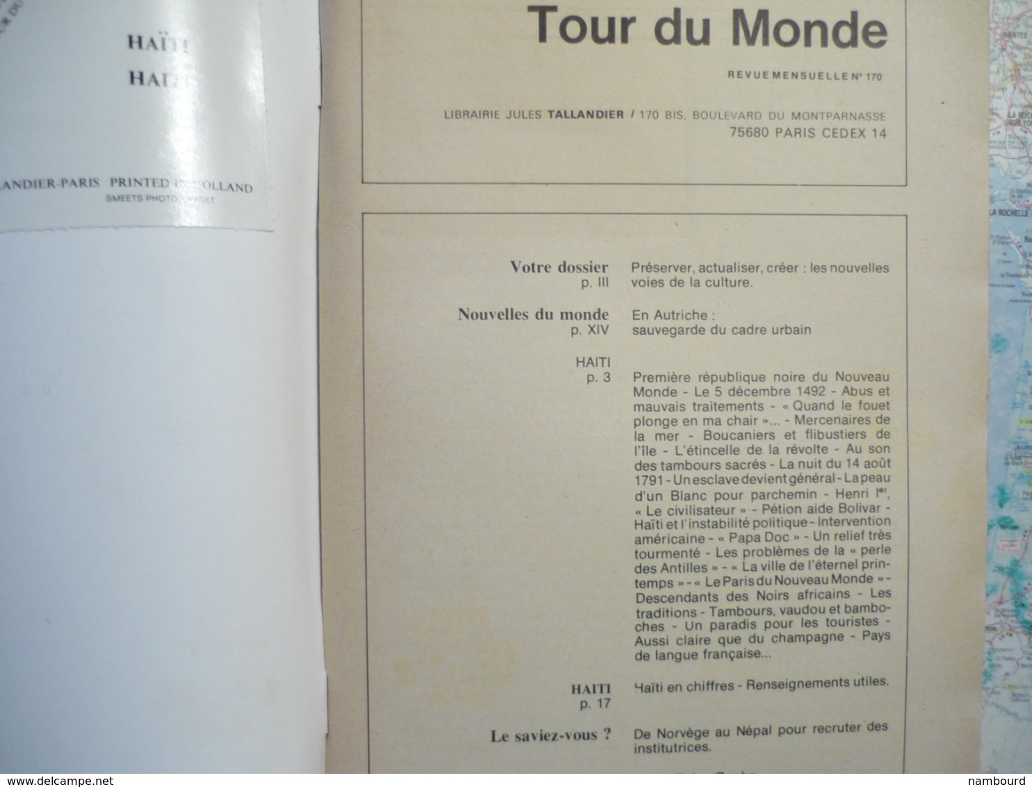 Tour Du Monde Association Française De Géographie Haïti N°170 26 Novembre 1973 - Géographie