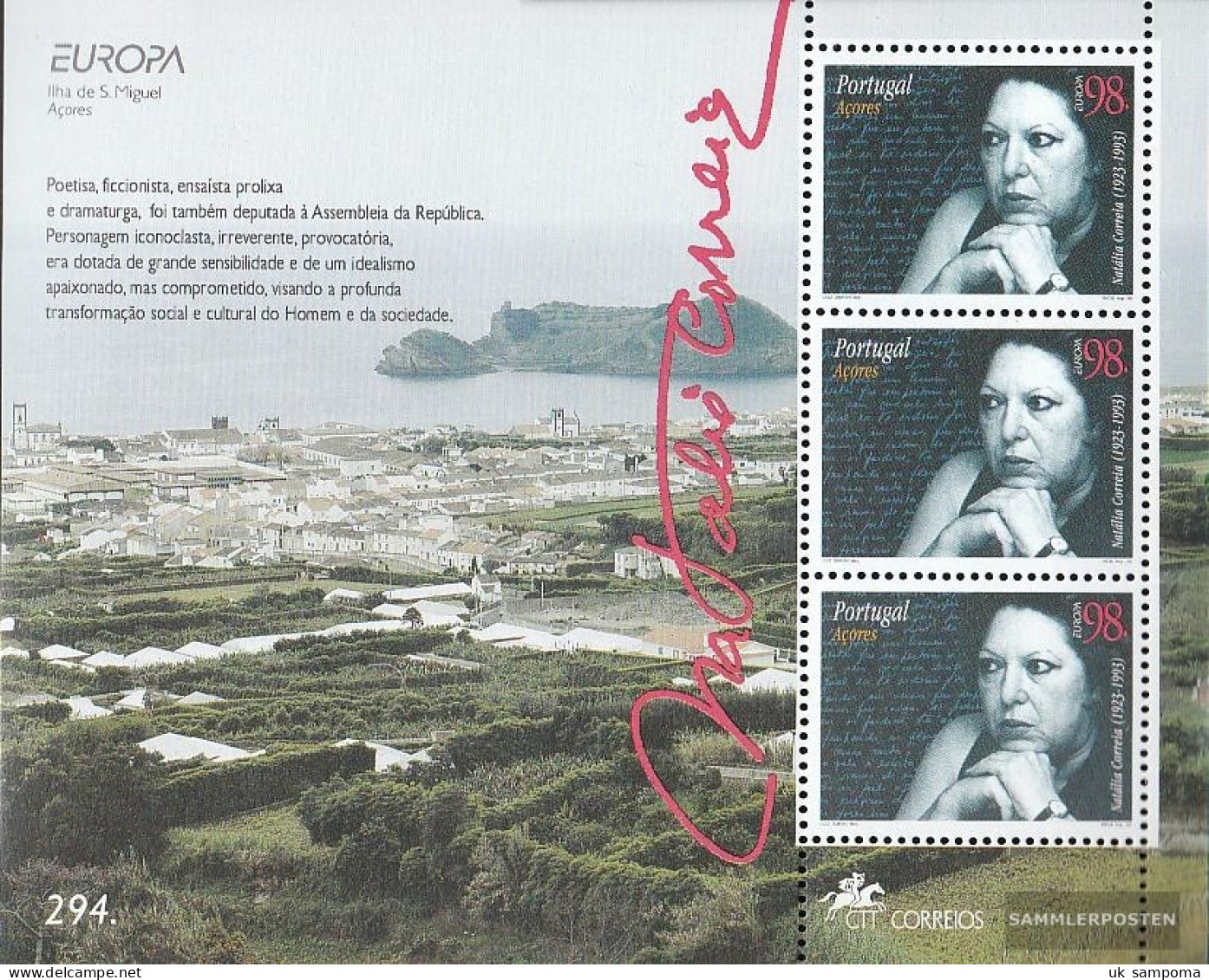 Portugal - Azores Block15 (complete Issue) Unmounted Mint / Never Hinged 1996 Famous Women - Unused Stamps