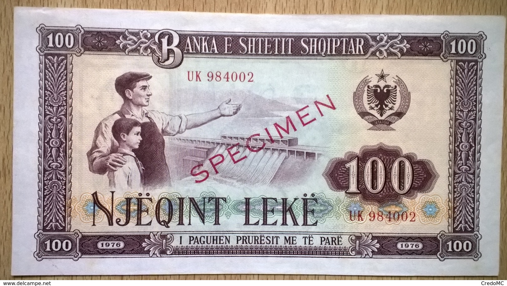 Albanie - 1, 3, 5, 10, 25, 50, 100 Leke - Specimen - 1976 - UNC/AU