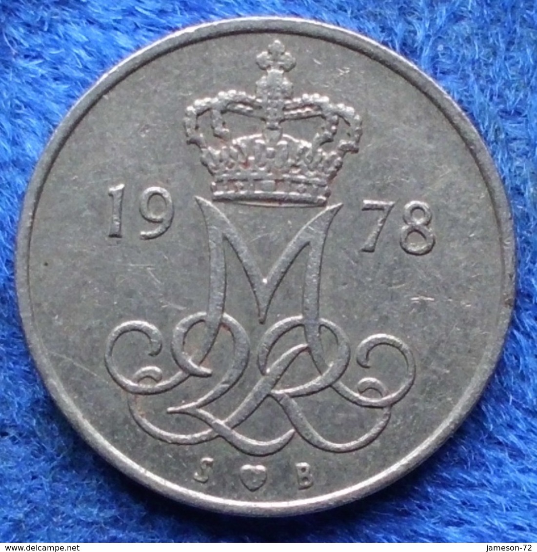 DENMARK - 10 øre 1978 S B KM# 860.1 Margrethe II (1972) - Edelweiss Coins - Danemark