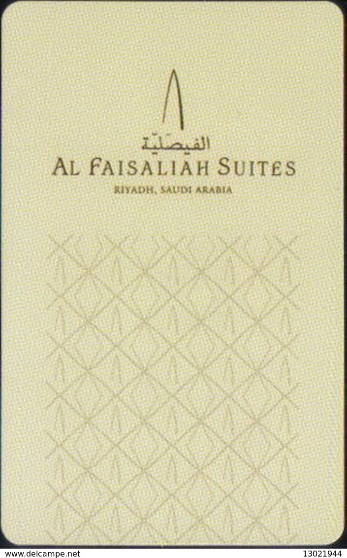 ARABIA SAUDITA KEY HOTEL  Al Faisaliah Suites -     Riyadh - Hotel Keycards
