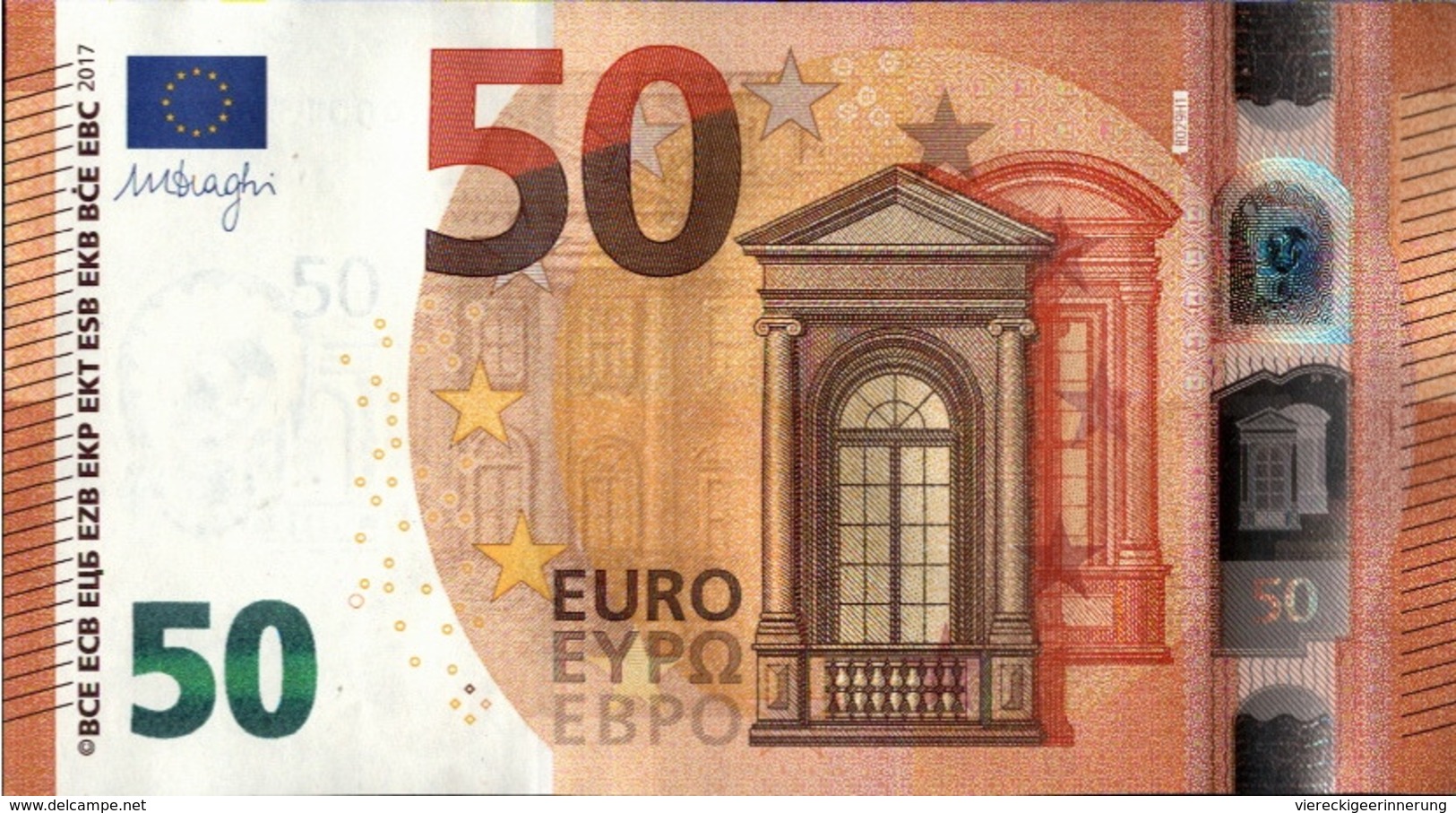 ! 50 Euro, R029H1, RD0013647342, Currency, Banknote, Billet Mario Draghi, EZB, Europäische Zentralbank - 50 Euro