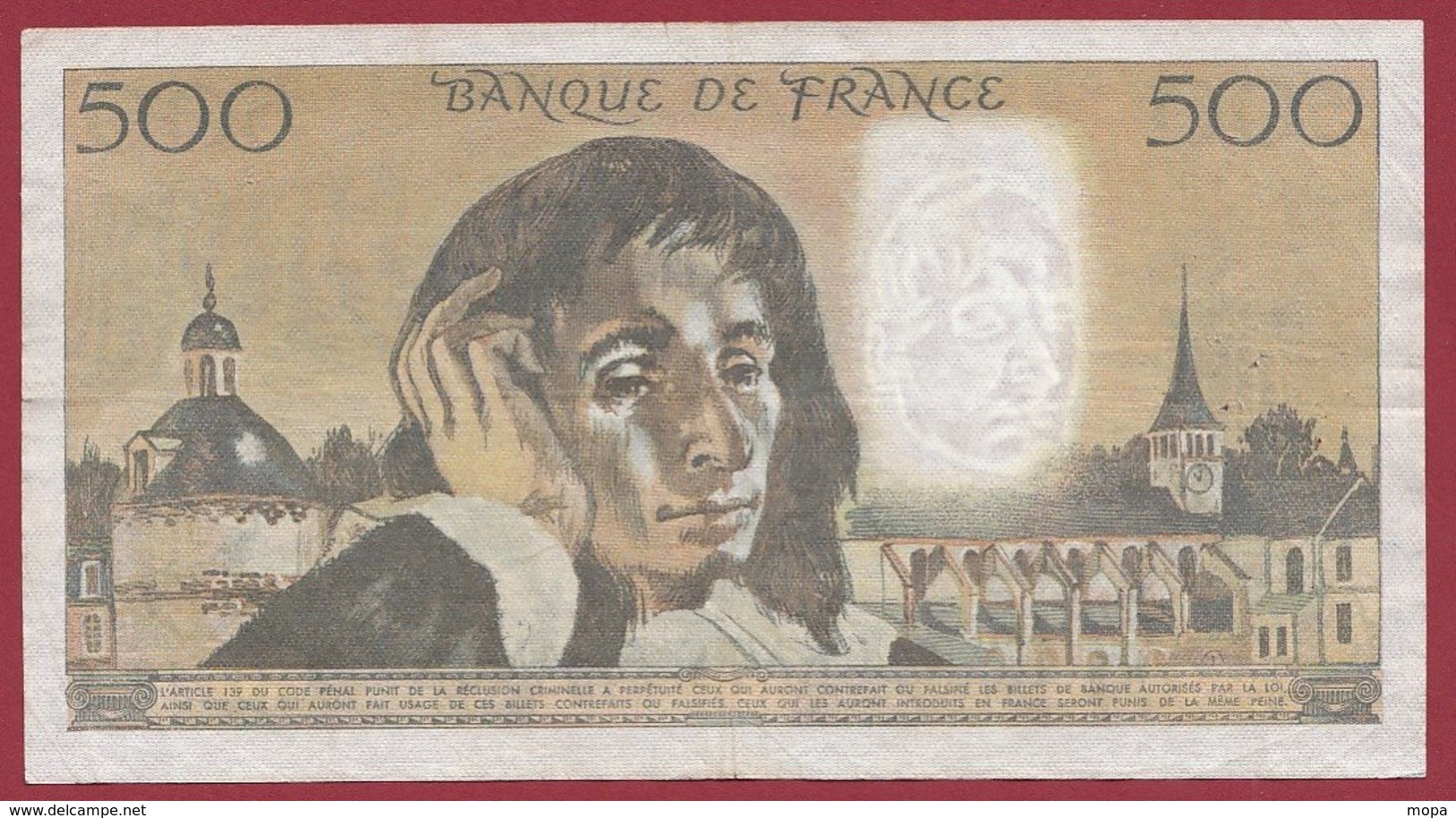 500 Francs "Pascal" Du 06/11/1975.F----F/TTB+---ALPH.L.55 - 500 F 1968-1993 ''Pascal''