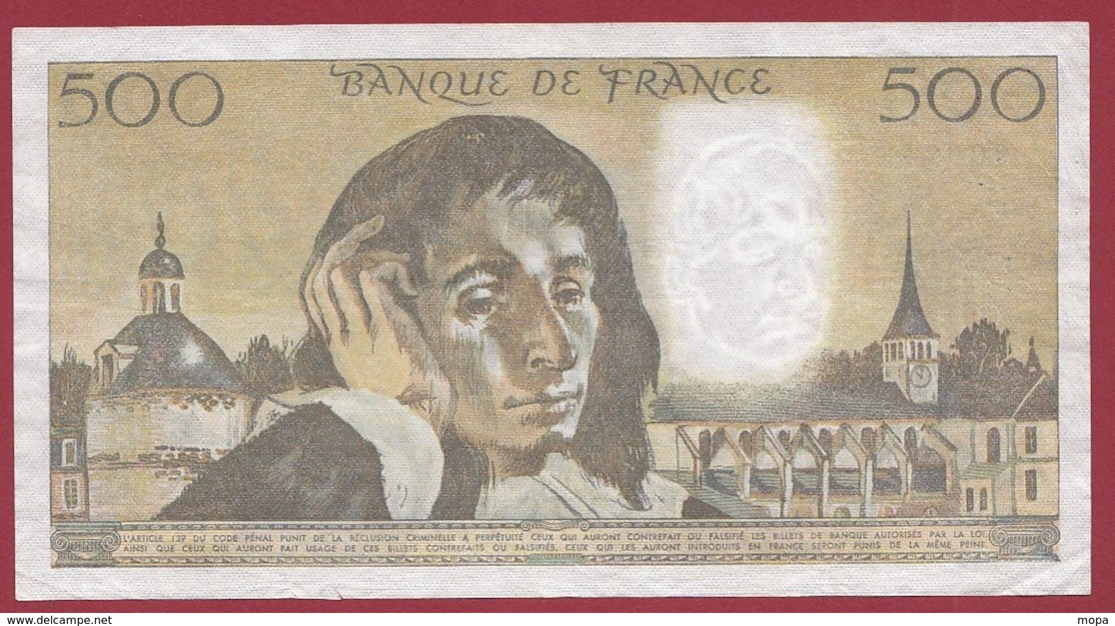 500 Francs "Pascal" Du 03/11/1977.D----VF/SUP---ALPH.K.77 - 500 F 1968-1993 ''Pascal''