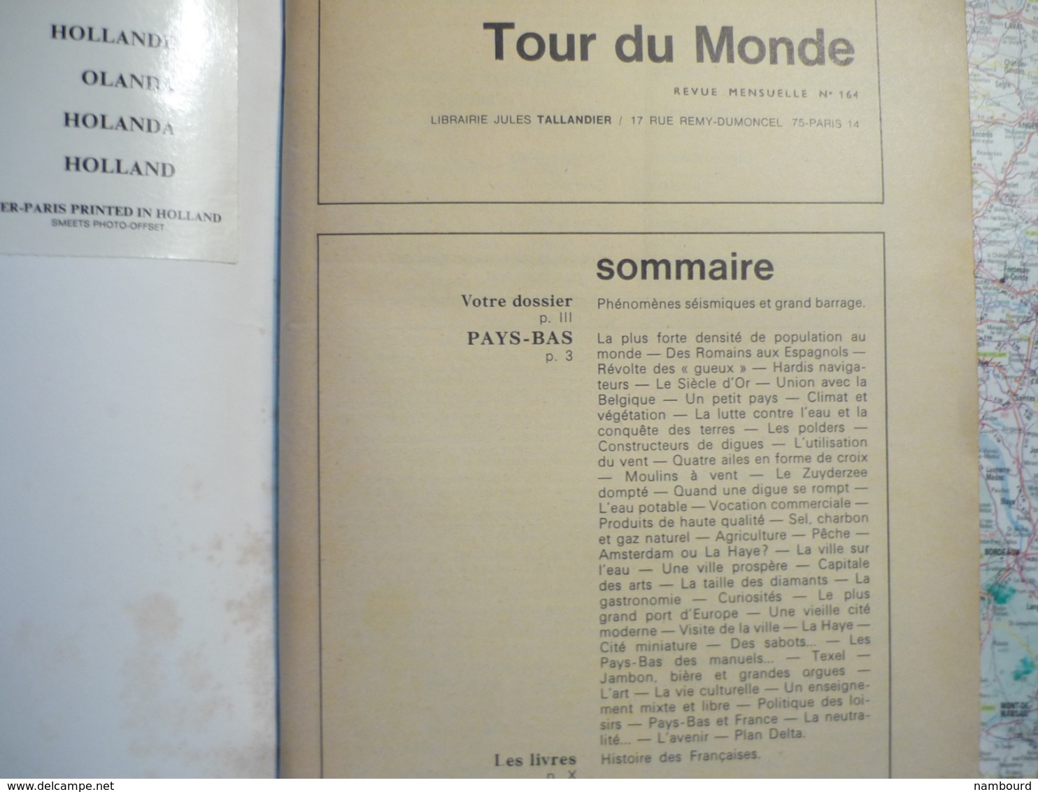 Tour Du Monde Association Française De Géographie Pays-Bas N°164 11 Juin 1973 - Géographie