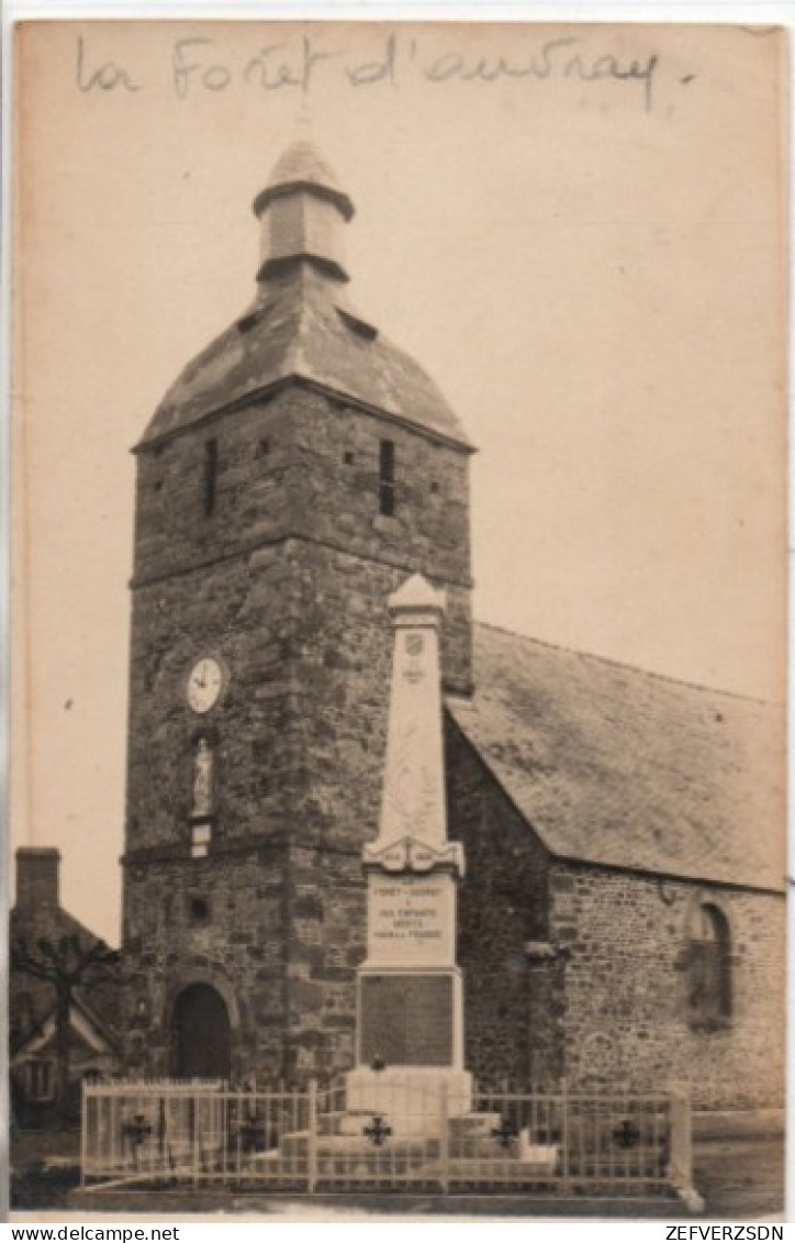 61 PUTANGES LA FORET D AUVRAY CARTE PHOTO ORNE MONUMENT AUX MORTS - Putanges