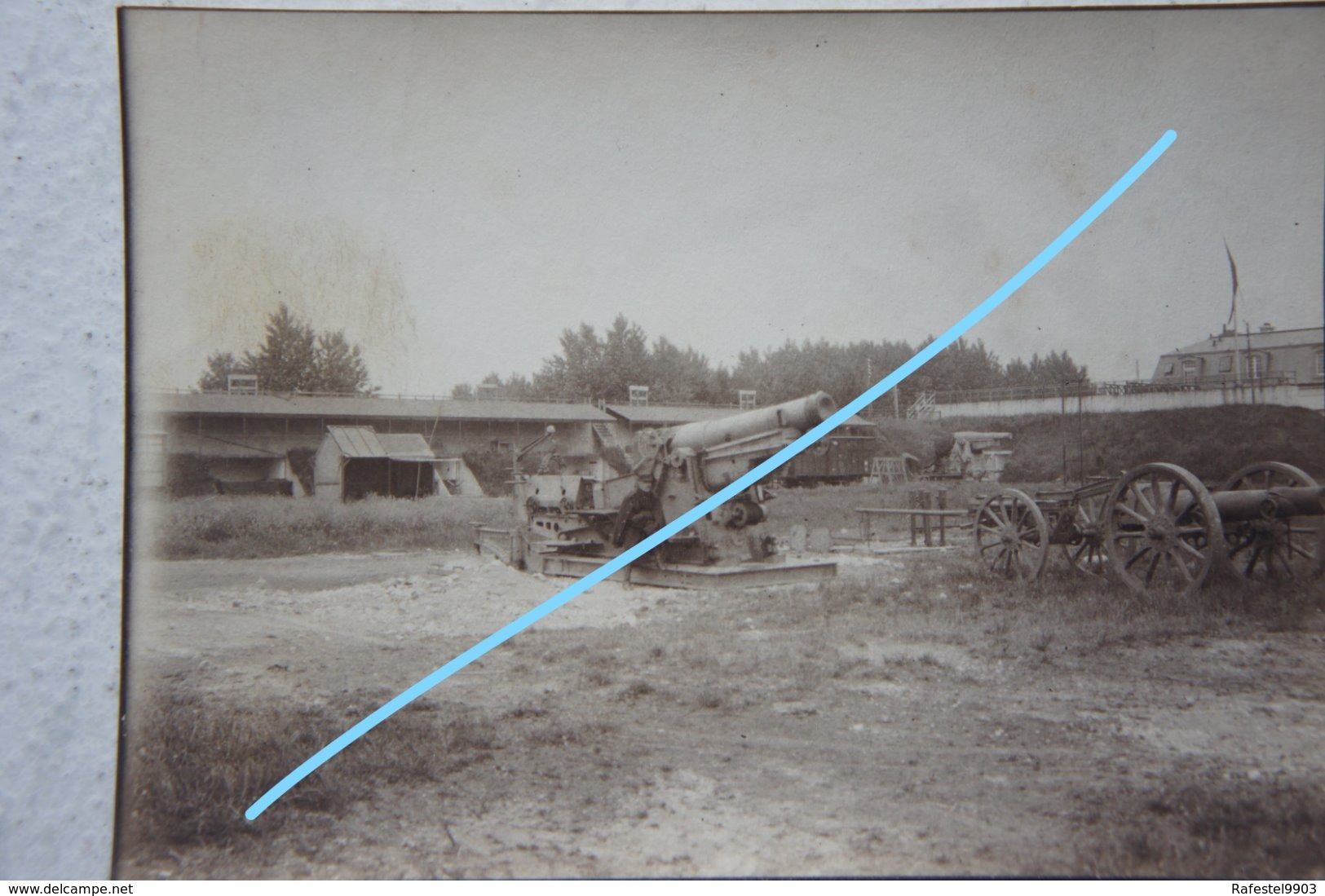 Photo ABL WW1 Canon Geschütz Artillerie Artillery Belgian Army Tenue Yser Ijzer - Oorlog, Militair