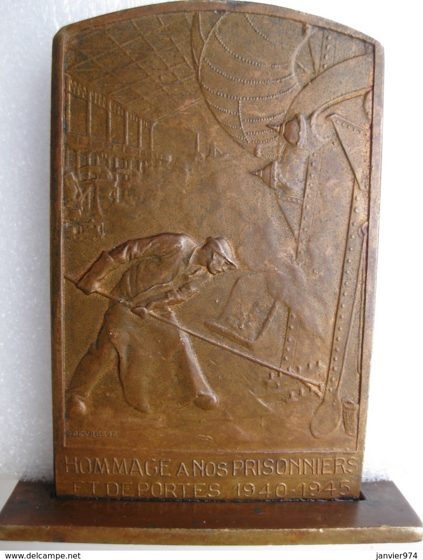 Médaille Hommage à Nos Prisonniers Et Déportes 1940 – 1945 John Cockerill, Par Devreese /Lemaire - Autres & Non Classés