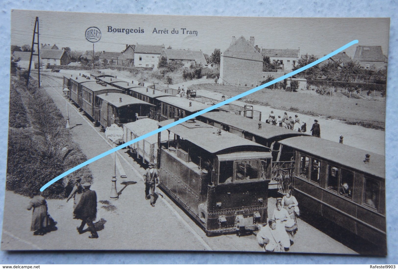 CPA BOURGEOIS Rixensart TRAM VICINAL Tramway Tram à Vapeur Gare - Rixensart