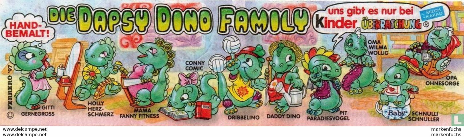 Dapsy Dino Family 1997  / Opa Ohne Sorge + BPZ - Maxi (Kinder-)