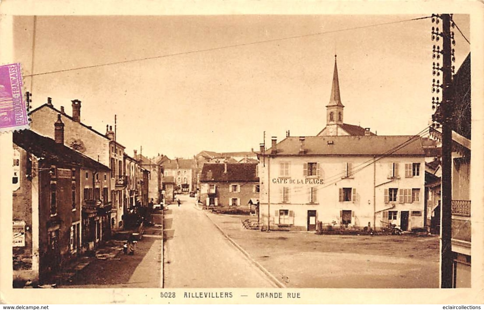 Aillevillers        70        Grande Rue.. Café De La Place              (voir Scan) - Sonstige & Ohne Zuordnung