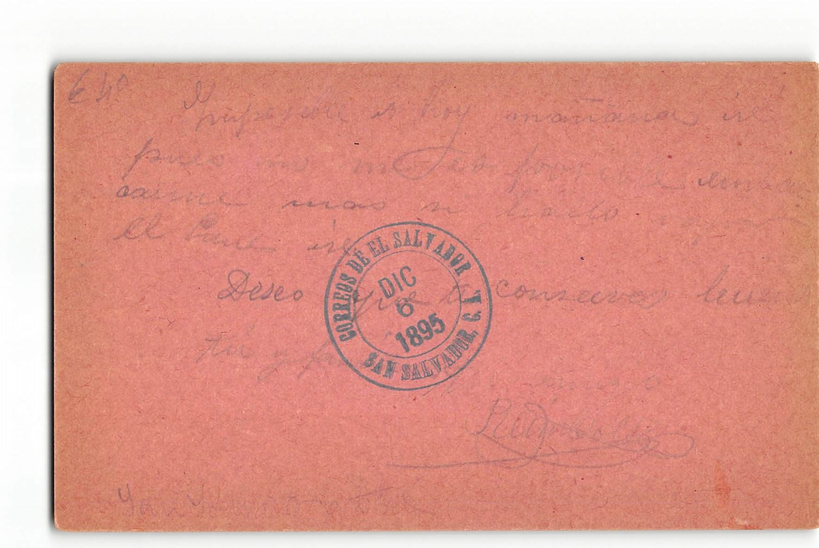 12059 POSTAL STATIONARY  SALVADOR - 1895 - El Salvador