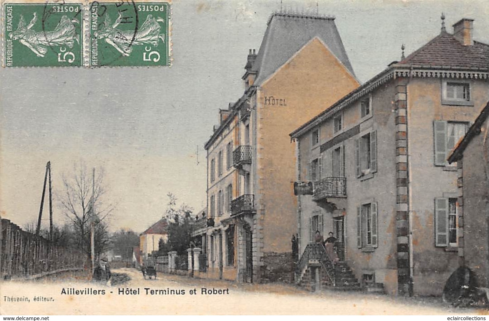 Aillevillers        70       Hôtel Terminus Et Robert             (voir Scan) - Autres & Non Classés