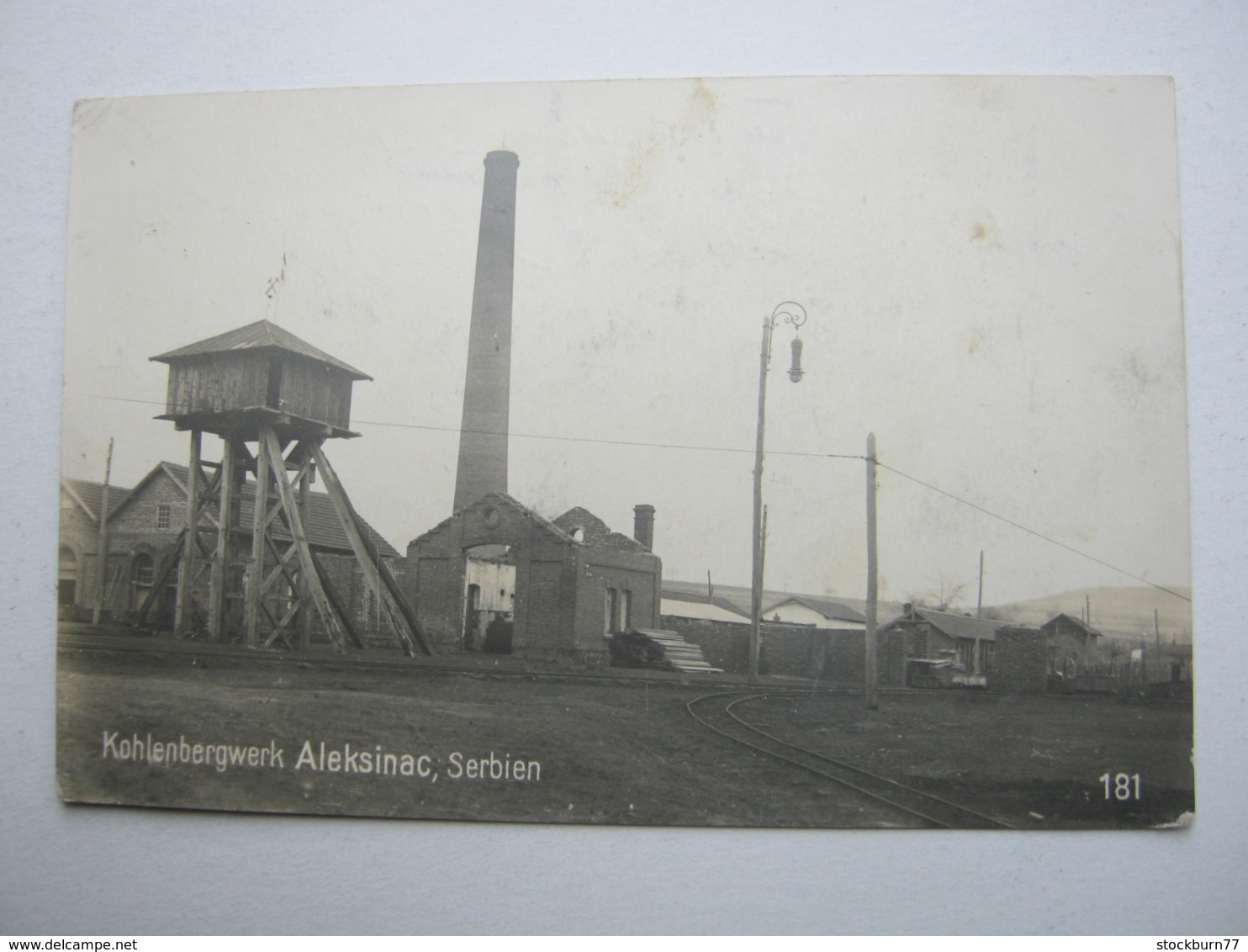 ALEKSINAC, Bergwerk, Schöne Karte 1918 - Serbie